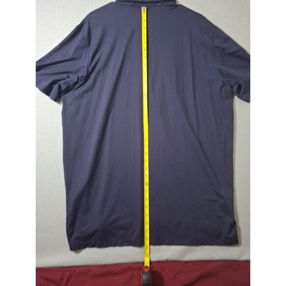 Greyson Polo Shirt Mens XL Navy Blue Stretch S/S  Golf Performance Logo Stretch - Picture 7 of 9